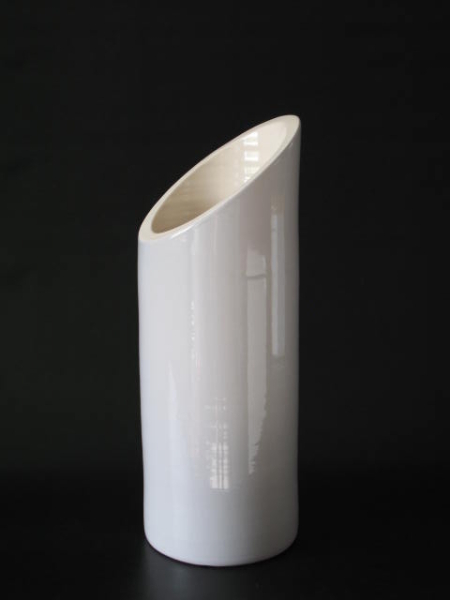 Paraguero Ceramica Blanca 24x24x50 Cm